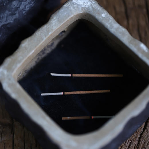 「禅意莲蓬香插香薰炉」陶瓷艺术品 香道用品 倒流香塔香盘香沉香檀香炉 商品图3