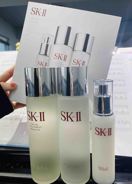 日本SK-II/sk2/skii护肤套装清滢露+神仙水+乳液三件套盒 商品图2