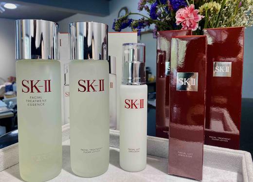 日本SK-II/sk2/skii护肤套装清滢露+神仙水+乳液三件套盒 商品图0