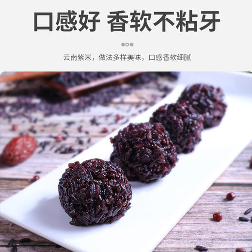 云南特产紫米糯米新米1kg五谷粗粮杂粮饱腹血糯米 商品图2