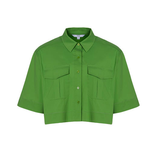 VIMAGE纬漫纪女装夏季新款时尚轻薄透气开衫短款上衣V1509122 商品图4