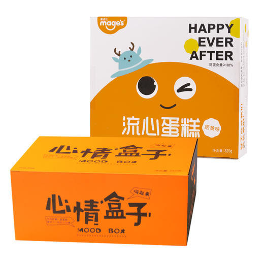 休闲零食-麦吉士心情蛋糕460g+流心蛋糕320g 商品图0