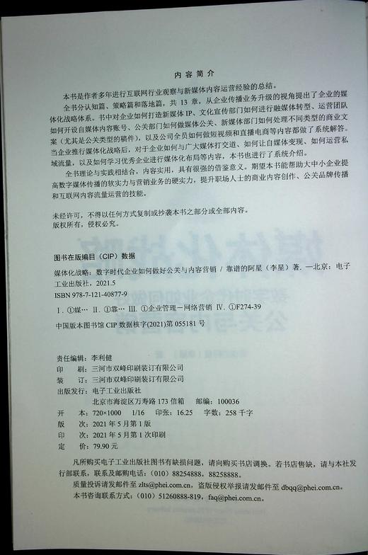 媒体化战略：数字时代企业如何做好公关与内容营销 商品图1