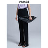 VIMAGE纬漫纪春夏新款时尚修身开叉喇叭裤高腰显瘦女长裤V1505109 商品缩略图3