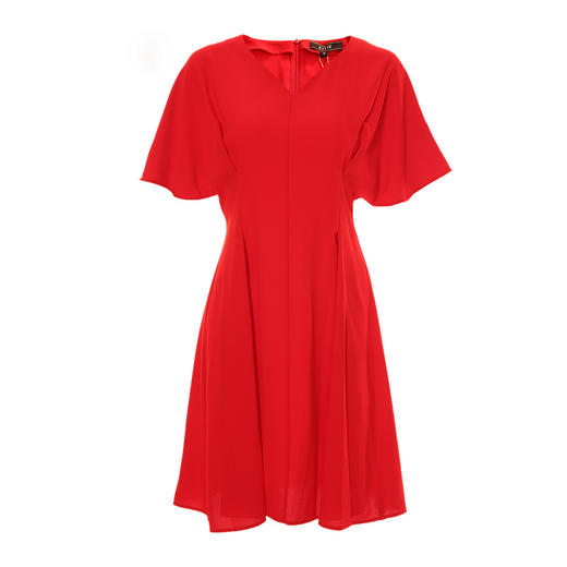 EITIE爱特爱夏季新款洋气百搭舒适轻薄收腰显瘦A字连衣裙女B2107728 商品图4