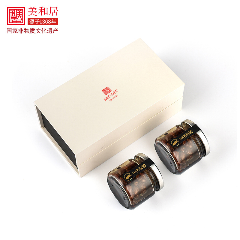 【美和居-始于1368】醋泡花生即食零食6年老陈醋蜂蜜泡制100gx2瓶