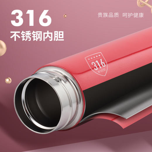 诗芙迪(SILVERDEW)保温杯男女水杯子大容量便携316不锈钢商务气质直身杯380ml 商品图1