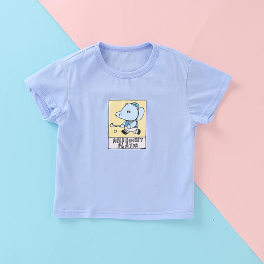 龙之涵儿童荷叶袖短袖T恤男女童全棉短袖背心 商品图8