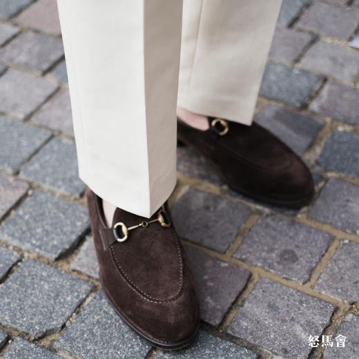 Huddersfield Quest Cottons 300克高克重高密度埃及棉米色意式工艺裤装 商品图6