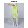 VIMAGE纬漫纪夏季优雅时尚高腰开叉百搭半身裙包臀裙女V1506119 商品缩略图2