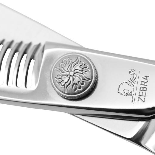 ZEBRA斑马 剪刀 Z52 牙剪/调量剪/综合牙剪/打薄剪/去发量20-25%/ 鹿角齿/30根齿/正刃/6寸 商品图5