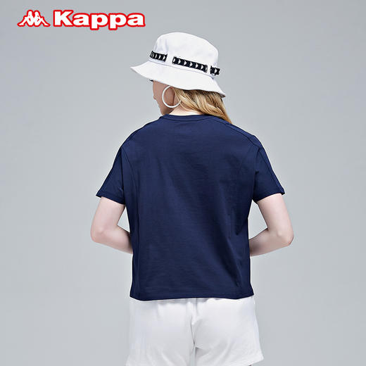 Kappa短袖女运动T恤休闲半袖夏季印花背心K0B42TD14 商品图3