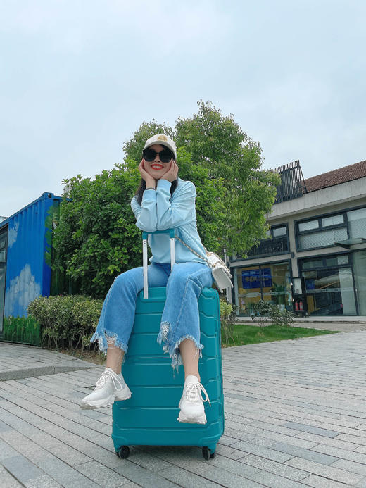 花花品质生活 | 假期出游鉮器-「新秀  丽代工厂同厂生产」抗摔防刮 静音万向轮登机行李箱来啦！轻型韩国进口pp材质行李箱！ 商品图13