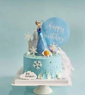 冰雪奇缘~爱莎公主蛋糕