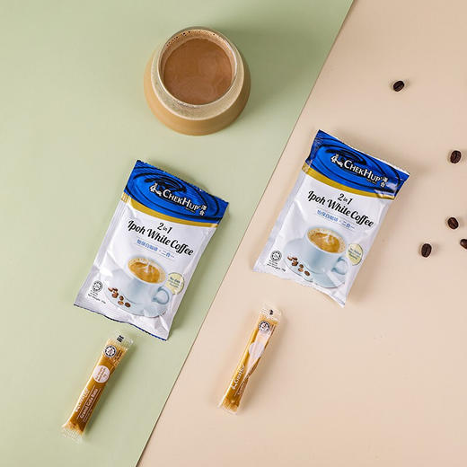 马来西亚泽合怡保白咖啡系列450g/600g 二合一/原味三合一/香浓白咖啡三合一 独立包装 023413/023414/023415 商品图2