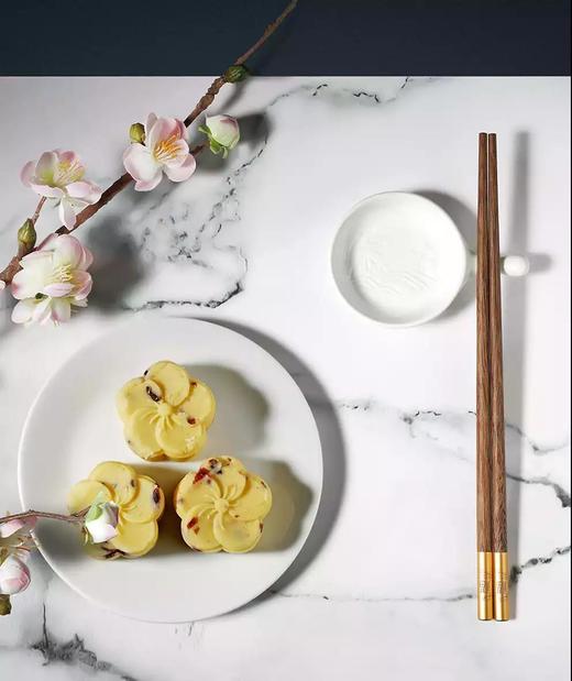 赫曼德家用筷子鸡翅木筷6双6个碟子礼盒包装 商品图1