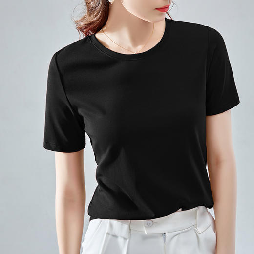 丁摩 【断码清仓】夏季新款女装潮流基础款上衣AL30677WX012 商品图8