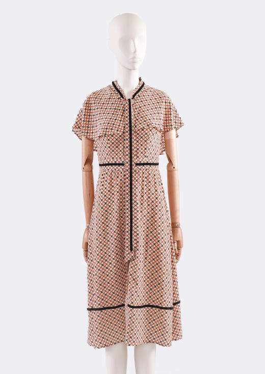 披肩斗篷气质名媛连衣裙 商品图0