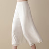 上海旗袍厂AYK-QF-210405双层雪纺白裤女宽松薄款七分裤阔腿裤2021夏新品简约时尚女裤 商品缩略图2