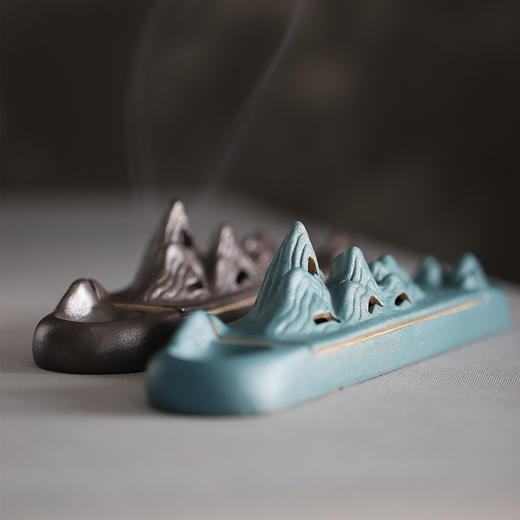 「青山禅意创意茶室会所摆件香器」线香功夫茶具香插檀沉藏香插香器板 商品图2