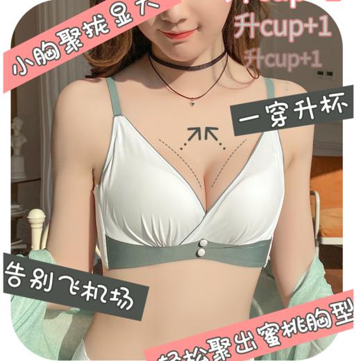 内衣女小胸聚拢调整型收副乳防下垂无钢圈薄款胸罩性感文胸套装 商品图4