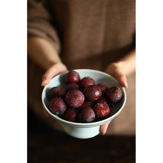 「新中式可沥水果盘」家用古典陶瓷高脚茶点盘 茶具点心干果碟零食托盘 商品图2