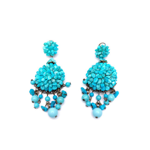 北京仓｜DUBLOS-Trozos-绿松石 耳环  [西班牙设计师] 商品图1