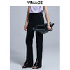 VIMAGE纬漫纪春夏新款时尚修身开叉喇叭裤高腰显瘦女长裤V1505109 商品缩略图4