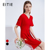 EITIE爱特爱夏季新款洋气百搭舒适轻薄收腰显瘦A字连衣裙女B2107728 商品缩略图0