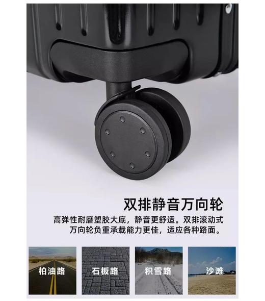 花花品质生活 | 假期出游鉮器-「新秀  丽代工厂同厂生产」抗摔防刮 静音万向轮登机行李箱来啦！轻型韩国进口pp材质行李箱！ 商品图6