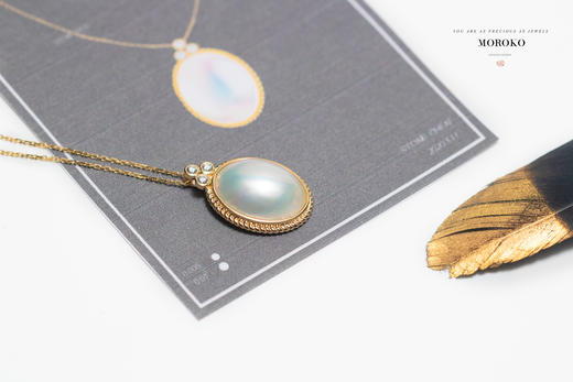 青云「椭圆马贝项链」 商品图4