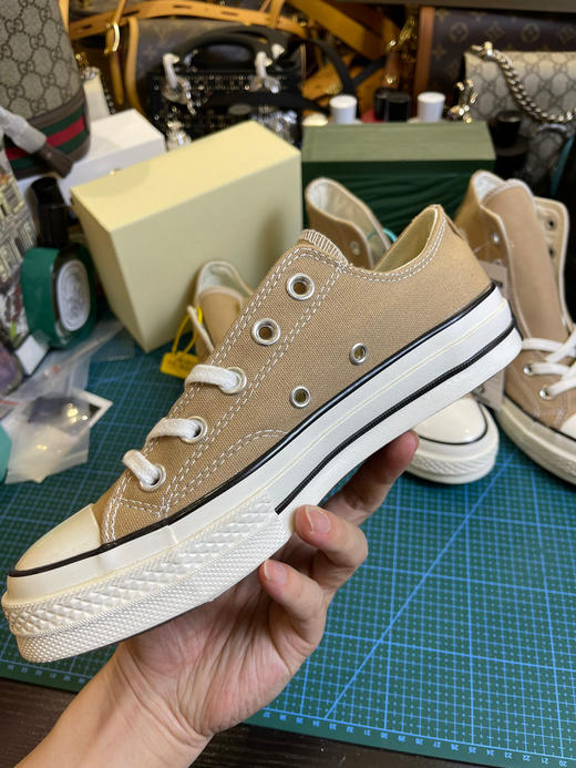 匡威帆布鞋奶茶色-高低帮 商品图5