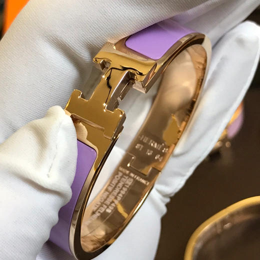 爱马仕H手镯-香芋紫珐琅 商品图7