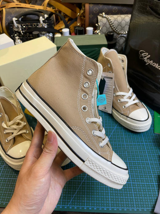 匡威帆布鞋奶茶色-高低帮 商品图6