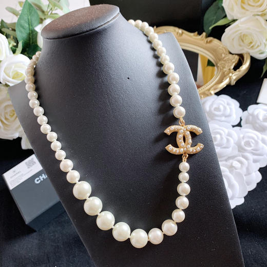 100周年纪念款 CHANEL香奈儿经典双c珍珠项链 商品图5