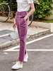 欧芮儿丁香紫牛仔裤女2021新款气高腰显瘦气质直筒九分老爹裤 商品缩略图0