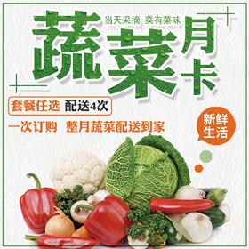 安心蔬菜配送月卡（4次配送）京津冀地区专享