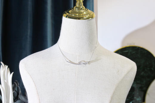 CHANEL香奈儿蝴蝶结满钻项链 商品图7