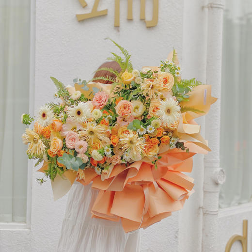 「清风向暖」-温暖色系巨型花束 商品图1