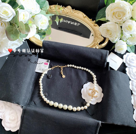 100周年纪念款 CHANEL香奈儿经典双c珍珠项链 商品图3
