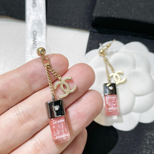 CHANEL香奈儿双c香水瓶耳钉耳环 商品图1