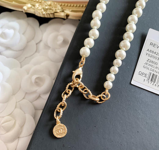 100周年纪念款 CHANEL香奈儿经典双c珍珠项链 商品图7