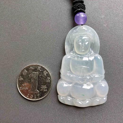 冰种飘阳绿翡翠大观音 商品图3