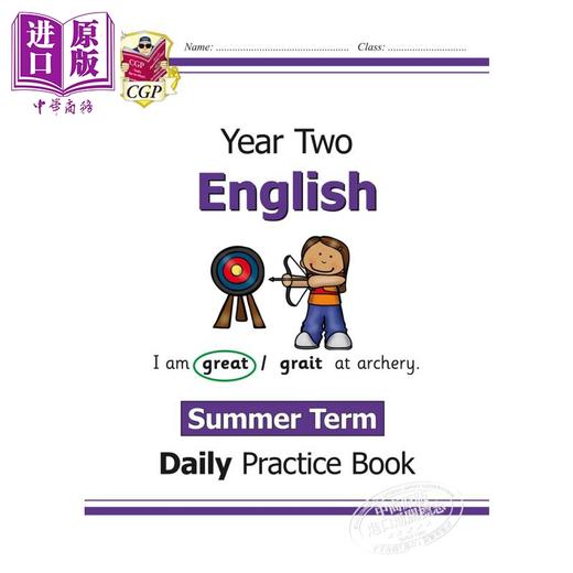 预售 CGP New KS1 English Daily Practice Book 每日英语练习套装 2年级 单词+标点+语法+篇章阅读 6-7岁  商品图4
