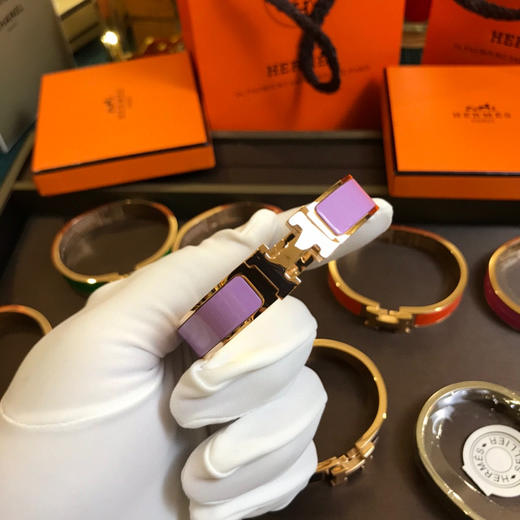 爱马仕H手镯-香芋紫珐琅 商品图1