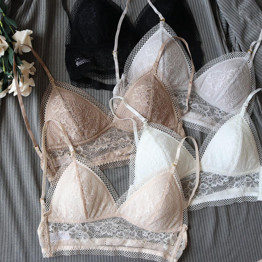 【两件更优惠】大露背礼服挂脖露肩文胸 薄款 度假隐形u型美背 蕾丝内衣女 无钢圈夏 商品图5