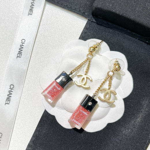 CHANEL香奈儿双c香水瓶耳钉耳环 商品图2
