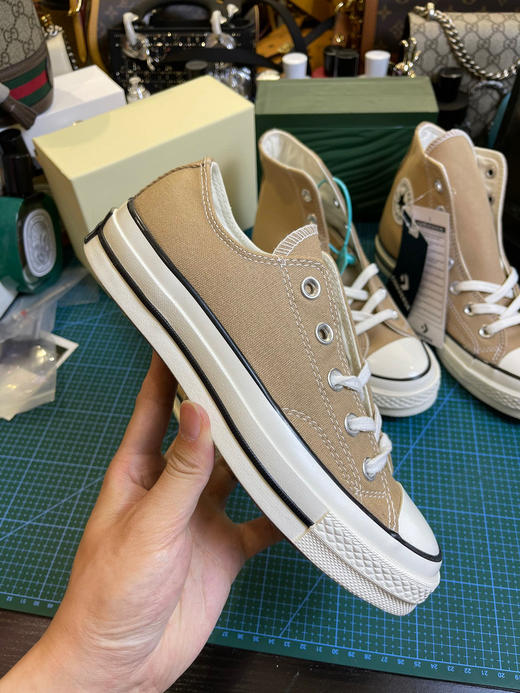 匡威帆布鞋奶茶色-高低帮 商品图4