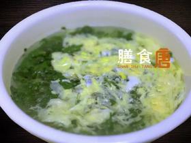 菊叶蛋汤