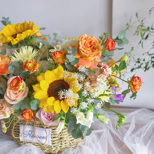 「最长的电影」-暖色系手提花篮 商品图2